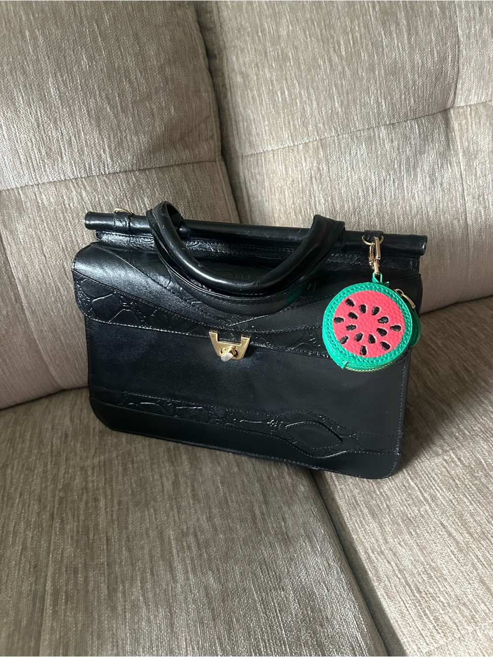 WATERMELON  Bag Charm Coin Purse Keychain